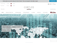 Tablet Screenshot of cortizoabogados.com